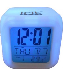 Часы будильник пластм IRIT IR-600 Часы-календарь термометрстоку. Большой каталог будильников оптом со склада в Новосибирске. Будильники оптом по низкой цене.