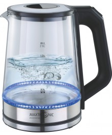 Чайник MAXTRONIC MAX-402 стекл, чёрн, нерж (1,8 кВт, 2 л) (12/уп)ирске. Отгрузка в Саха-якутия, Якутск, Кызыл, Улан-Уде, Иркутск, Владивосток, Комсомольск-на-Амуре.