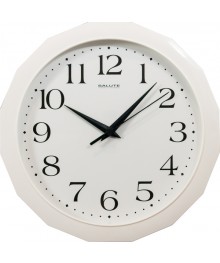 Часы настенные  Салют 28х28  П - Г7 - 015 кругл пластик (10/уп)астенные часы оптом с доставкой по Дальнему Востоку. Настенные часы оптом со склада в Новосибирске.