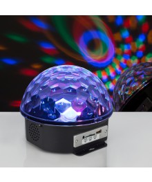 Световой прибор хрустальный шар диаметр 17,5 см с музыкой V220 667998Дискосвет оптом с доставкой. Каталог дискошаров оптом по низким ценам.
