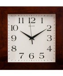 Часы настенные  Салют 31х31 ДС - 2АА28 - 010 дерево квадратные (10/уп)астенные часы оптом с доставкой по Дальнему Востоку. Настенные часы оптом со склада в Новосибирске.