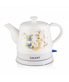 Чайник Galaxy GL 0504  керамич (1,4 кВт, 1,2л) 8/упирске. Отгрузка в Саха-якутия, Якутск, Кызыл, Улан-Уде, Иркутск, Владивосток, Комсомольск-на-Амуре.