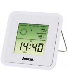 Метеостанция Hama TH50 белый термометр/гигрометр/часы/прогноз погоды 8х1.2х8смры оптом с доставкой по Дальнему Востоку. Термометры оптом по низкой цене со склада в Новосибирске.