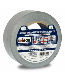 Клейкая лента армированная UNIBOB серебряная 48 мм х 10 м (36/уп)том со склада в Новосибирске. Большой каталог изолент, скотч оптом с доставкой по Дальнему Востоку.