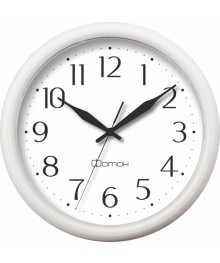 Часы настенные  Фотон П111 белые 24,5см круглые (Салют)астенные часы оптом с доставкой по Дальнему Востоку. Настенные часы оптом со склада в Новосибирске.