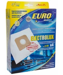 Euro clean E-01/4 шт мешки-пылесборники (Electrolux XIO, E51)кой. Одноразовые бумажные и многоразовые фильтры для пылесосов оптом для Samsung, LG, Daewoo, Bosch