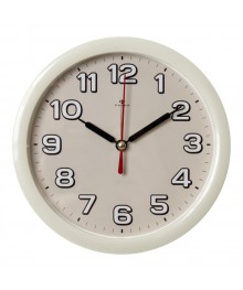 Часы будильник  B4-004 (диам 15 см) слоновая кость Классикастоку. Большой каталог будильников оптом со склада в Новосибирске. Будильники оптом по низкой цене.