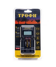 Зар уст ТРОФИ TR-803 AAA LCD скоростное+2 HR03 800mAh оптом со склада в Новосибирске. Большой каталог зарядных устройств оптом со склада в Новосибриске.