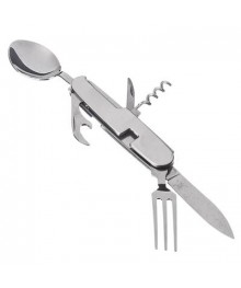 Нож-ложка перочинный FALCO 8 функций, корпус сталь, арт. 676-013Мангал оптом со склада в Новосибирске. Большой каталог посуды для пикника оптом по низкой цене