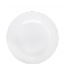 Без рисунка Тарелка мелкая 200 мм, белый, фарфоркерамики в Новосибирске оптом большой ассортимент. Посуда фарфоровая в Новосибирскедля кухни оптом.