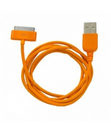 Кабель USB-Apple 30 pin  Human Friends Super Link Rainbow C Orange 1м, д/ iphone 3G/4/4s/ipad 1/2/3Востоку. Адаптер Rolsen оптом по низкой цене. Качественные адаптеры оптом со склада в Новосибирске.