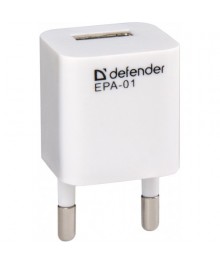 сет/адаптер EPA-01 - 1 порт USB, 5V/1A, PB DEFENDERUSB Блоки питания, зарядки оптом с доставкой по России.