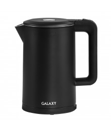 Чайник Galaxy GL 0323 черный (2 кВт, 1,7л, двойн стенка, скр нагр элемент (8/уп)ибирске. Чайник двухслойный оптом - Василиса,  Delta, Казбек, Galaxy, Supra, Irit, Магнит. Доставка