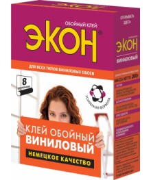 Клей обойный ЭКОН Виниловый   450гОбойный клей оптом со склада. Купить обойный клей оптом по всей России.
