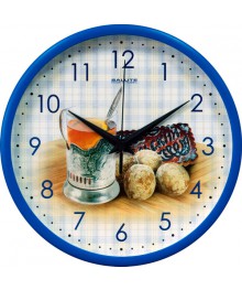 Часы настенные  Салют 28х28  П - 2Б4 - 381 ЧАЕПИТИЕ пластик (10/уп)астенные часы оптом с доставкой по Дальнему Востоку. Настенные часы оптом со склада в Новосибирске.