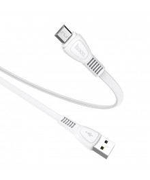 Кабель USB - micro USB HOCO X40 Белый  2.4A,1м плоскийВостоку. Адаптер Rolsen оптом по низкой цене. Качественные адаптеры оптом со склада в Новосибирске.