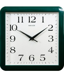 Часы настенные  Салют 30х30  П - А3.1 - 010 пластик квадратные (10/уп)астенные часы оптом с доставкой по Дальнему Востоку. Настенные часы оптом со склада в Новосибирске.