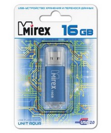 USB2.0 FlashDrives16Gb Mirex UNIT AQUAовокузнецк, Горно-Алтайск. Большой каталог флэш карт оптом по низкой цене со склада в Новосибирске.