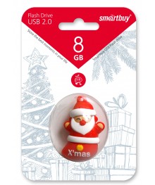 USB2.0 FlashDrives 8Gb Smart Buy NY Santa (Санта Клаус)овокузнецк, Горно-Алтайск. Большой каталог флэш карт оптом по низкой цене со склада в Новосибирске.