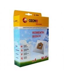 OZONE micron M-11 синт/пылесборники 3шт (Rowenta)кой. Одноразовые бумажные и многоразовые фильтры для пылесосов оптом для Samsung, LG, Daewoo, Bosch