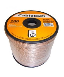 кабель акустический  Cabletech 2*2,5мм2 прозрачн(3*47*0.15мм) CCA, 100м, пластиковая катушкастический оптом с доставкой по Дальнему Востоку. Большой выбор акустических кабелей по низкой цене.