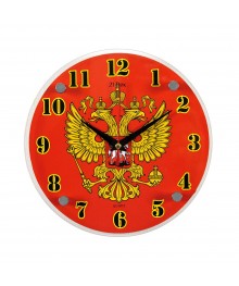 Часы настенные СН 2020 - 105  Герб круглые (20х20)астенные часы оптом с доставкой по Дальнему Востоку. Настенные часы оптом со склада в Новосибирске.