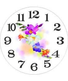 Часы настенные кварцевые IRIT IR-632 "Цветы" Диаметр: 25смастенные часы оптом с доставкой по Дальнему Востоку. Настенные часы оптом со склада в Новосибирске.