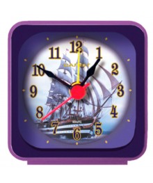 Часы будильник  Салют 3Б-А4-3-529  Корабль (24/уп)стоку. Большой каталог будильников оптом со склада в Новосибирске. Будильники оптом по низкой цене.
