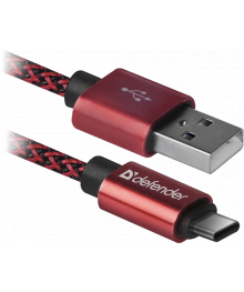 Кабель USB09-03T PRO USB2.0 красный,AM-Type C,1м,2,1А DEFENDERВостоку. Адаптер Rolsen оптом по низкой цене. Качественные адаптеры оптом со склада в Новосибирске.