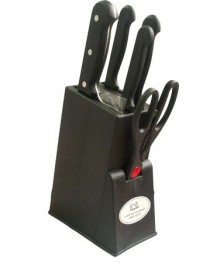 набор ножей IRIT IRH-533 5 предм пластиковая пдставка оптом. Набор кухонных ножей в Новосибирске оптом. Кухонные ножи в Новосибирске большой ассортимент