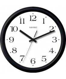 Часы настенные  Салют 24х24 ПЕ - Б6 - 216 пластик круглые (10/уп)астенные часы оптом с доставкой по Дальнему Востоку. Настенные часы оптом со склада в Новосибирске.
