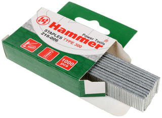 Гвозди для степлера Hammer Flex 215-006  14мм, сечение 1.2мм, T-образные (тип 300), 1000шт.