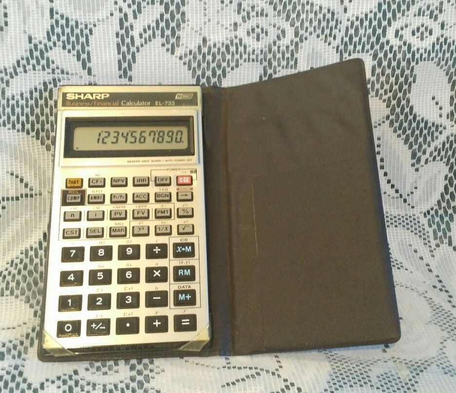 калькулятор SHARP EL-733А /финансовый/10разр/74х144mm)