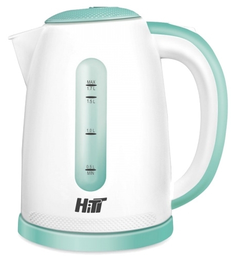 Чайник HITT HT-5013  (1,7л, 2200 Вт, бел/бирюз)