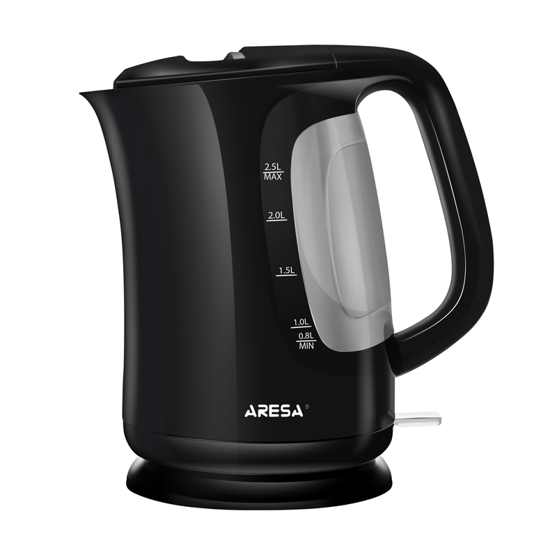 Чайник Aresa AR-3455 черн, 2,5л, 2200Вт, скр нагр эл-т, вращ на 360