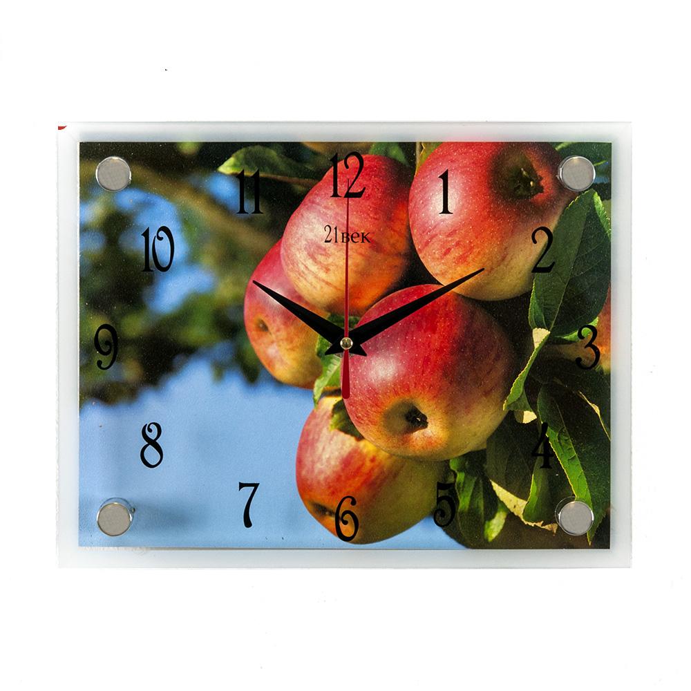 Часы настенные СН 2026 - 669 Яблоки прямоугольн (20х26) (10)