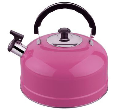 Чайник со свистком IRIT IRH-418 розовый (нерж, 2,5л)
