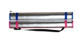 Коврик пляжный 60 х 180см BX-002 с ручкой (солома) с подкладкой из фольги
