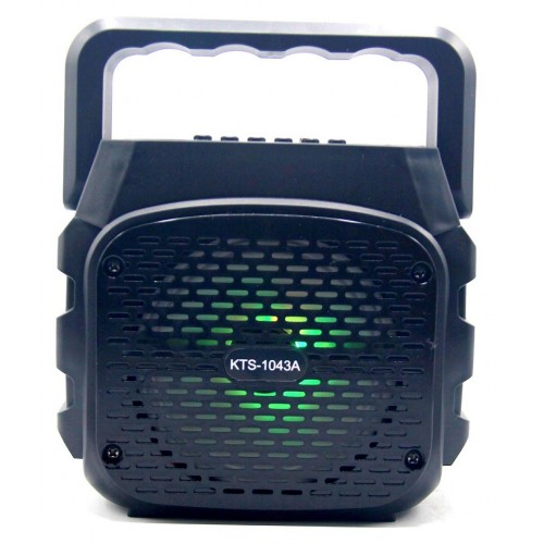 бумбокс+Bluetooth+USB+SD+радио+аккумулятор+светомузыка KTS-1043A