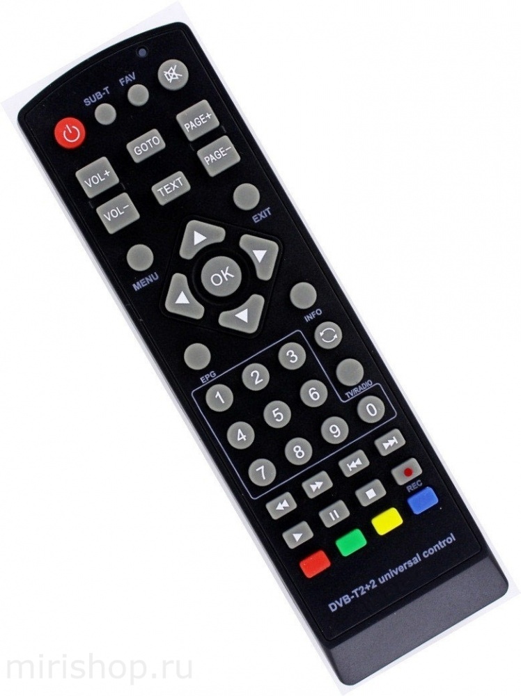 пульт ду для Цифр. пристав. универсальный DVB-T2+TV ver.2019 универс. для разных моделей
