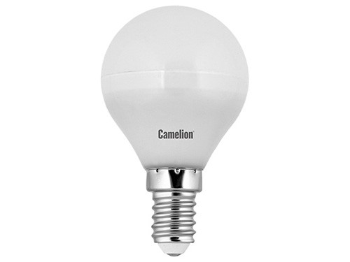 Эл. лампа светодиодная Camelion LED-G45-5.5W-/845/E14(Шар 5.5Вт 220В, аналог 50Вт) уп.1/10/100
