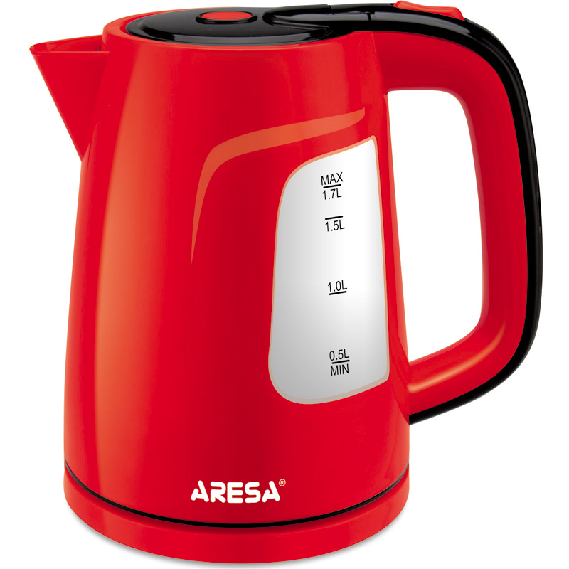 Чайник Aresa AR-3451 красный, 1,7л, 1950Вт