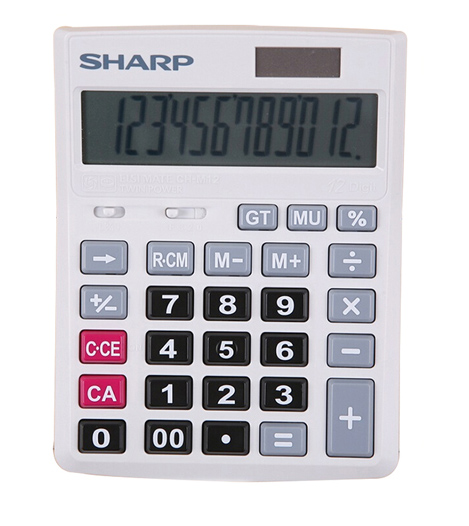 Калькулятор SHARP CH-M12 (12 разр.) настольнй