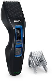 Машинка для стрижки Philips HC3418/15 черный/синий (насадок в компл:1шт)