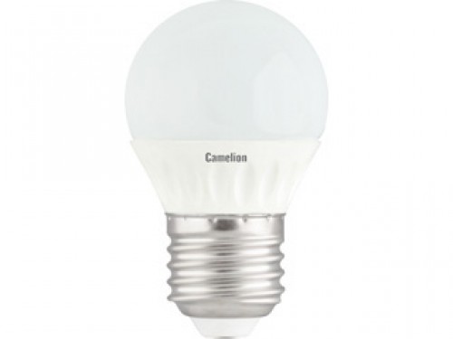 Эл. лампа светодиодная Camelion LED-G45-3W-/830/E27(Шар 3Вт 220В, аналог 30Вт) уп.10