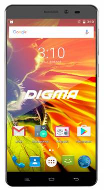 Смартфон  Digma S505 3G + Navitel Vox 8Gb черный моноблок 3G 2Sim 5" IPS 720x1280 And6.0 13Mpix 802