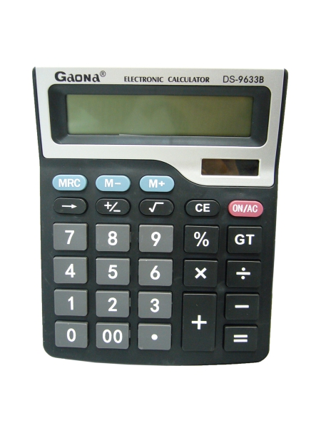 Калькулятор GAONA DS-9633B (12 разр, р-р15 х 19 см) настольный