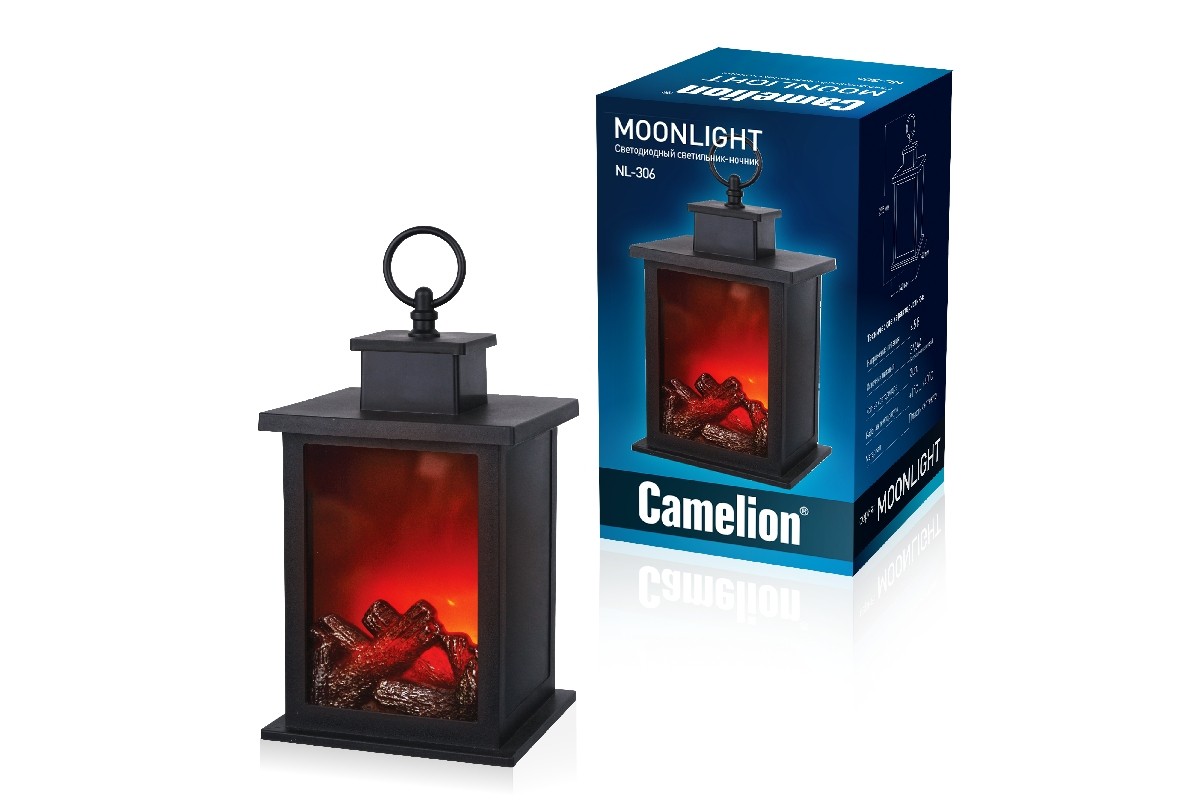 Ночник Camelion NL-306   "Камин"   (LED )