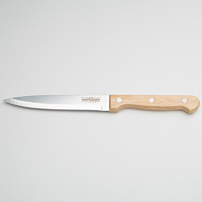 Нож Webber BE-2252D дл.лезвия 12,7см, универсальн, "Русские мотивы" нерж.сталь, (12/уп)