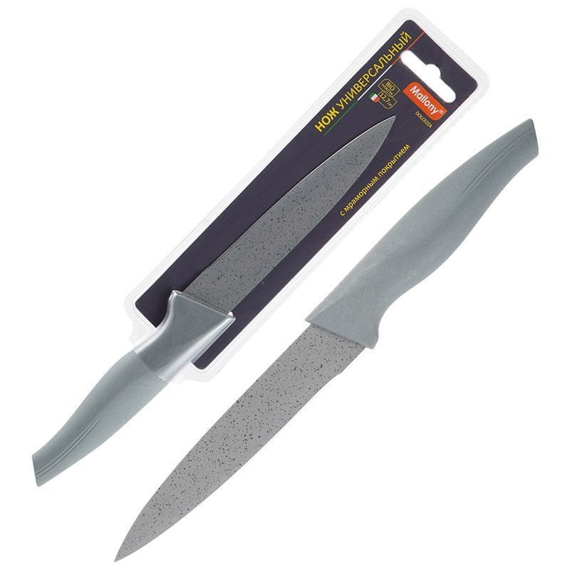 Нож Mallony DOLCEZZA MAL-03DOL с мраморн покр лезвия и рукояткой в цвет лезвия 12,7 см универсальн